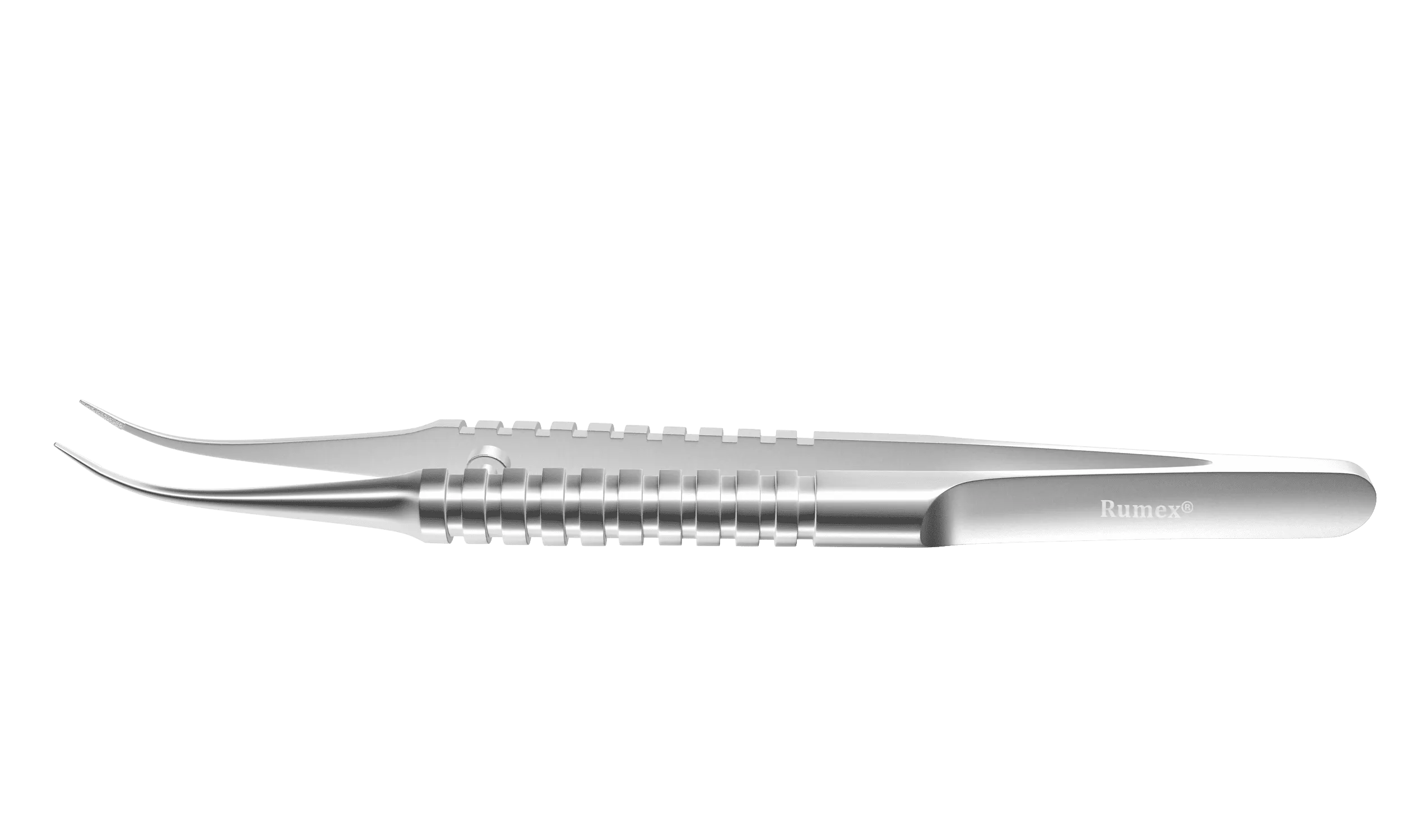 145R 4-186S Tennant Curved Tying Forceps, Extra-Delicate Tips, for 9-0 To 11-0 Sutures, Round Handle, Length 107 mm, Stainless Steel