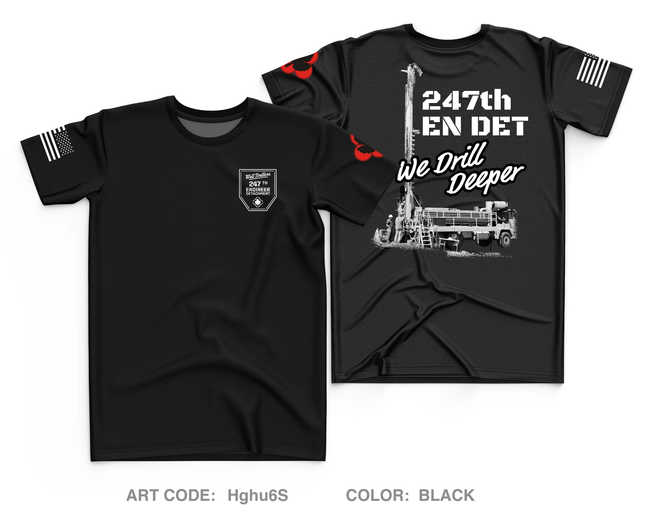 247th EN DET WD Fundraising Collection Core Men's SS Performance Tee - Hghu6S