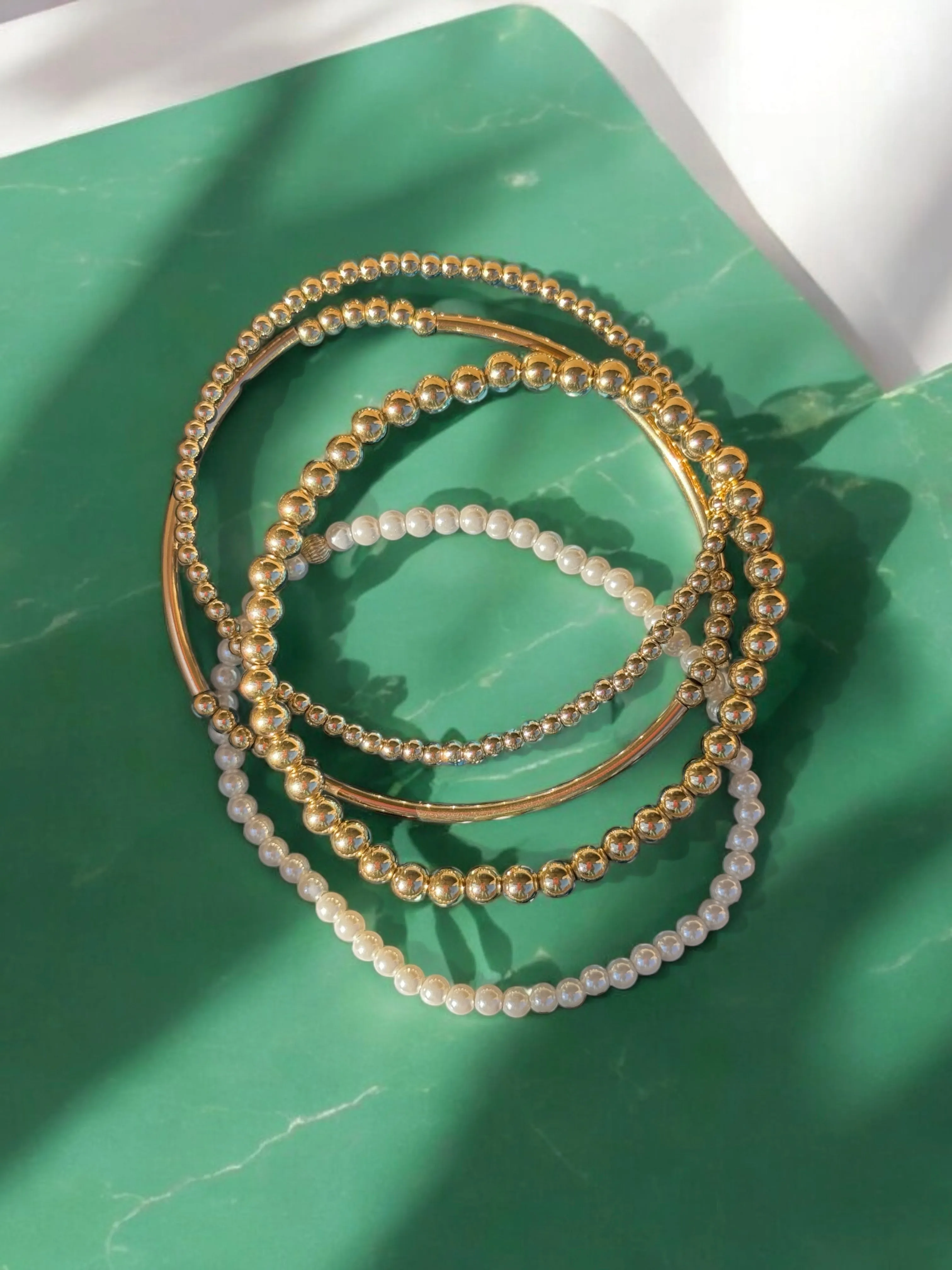 2.5mm Gold Bead Bracelet - 14k Gold Filled