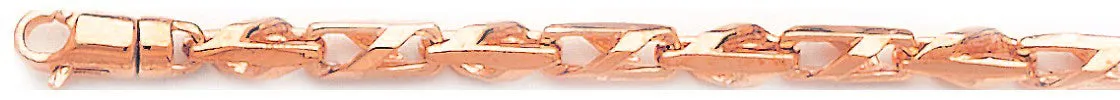 4.5mm Slanted Cross Link Bracelet