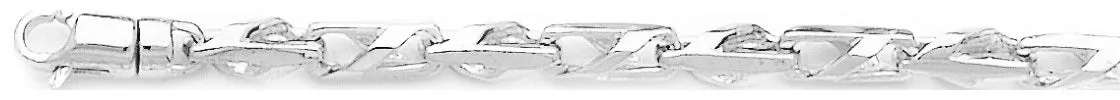 4.5mm Slanted Cross Link Bracelet