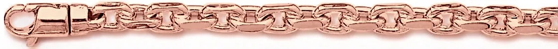 5.6mm Flat Elongated Rolo Link Bracelet