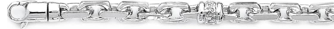 6.9mm Greek Scroll I Link Bracelet