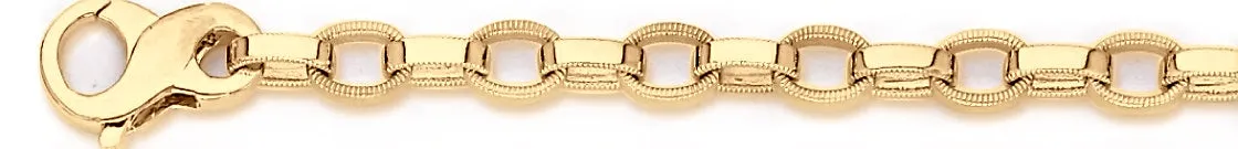 6mm Millgrain Rolo Chain Necklace