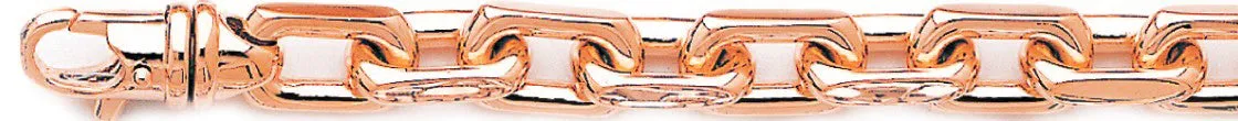 8.6mm Flat Elongated Rolo Link Bracelet