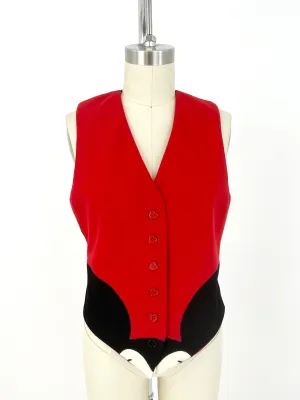 90s Moschino Cheap and Chic Mickey Vest
