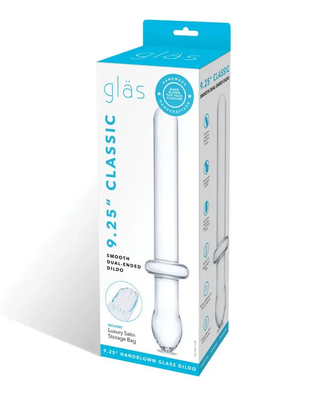 9.25 Inch Classic Smooth Dual-Ended  - Clear