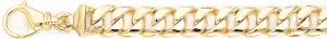 9.6mm Half Round Curb Link Bracelet