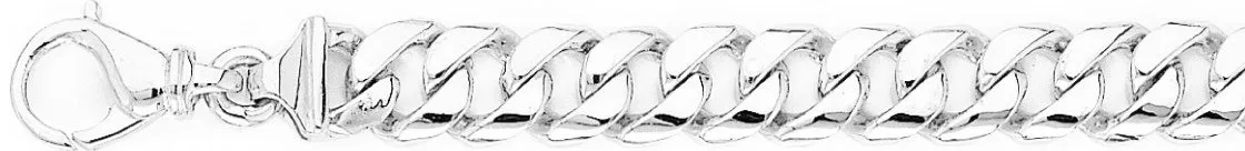 9.6mm Half Round Curb Link Bracelet