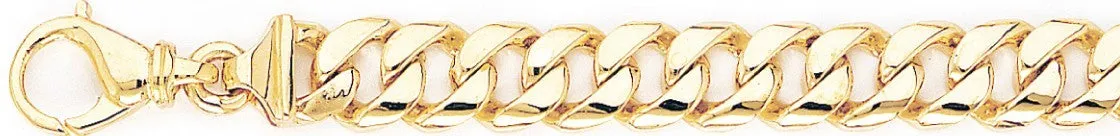 9.6mm Half Round Curb Link Bracelet