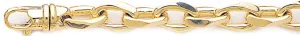 9.8mm Semi Rolo Link Bracelet