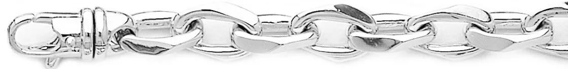 9.8mm Semi Rolo Link Bracelet