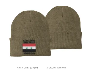 A CO. 68TH DSSB, 4DSB Embroidered Knit Beanie - q2Vped
