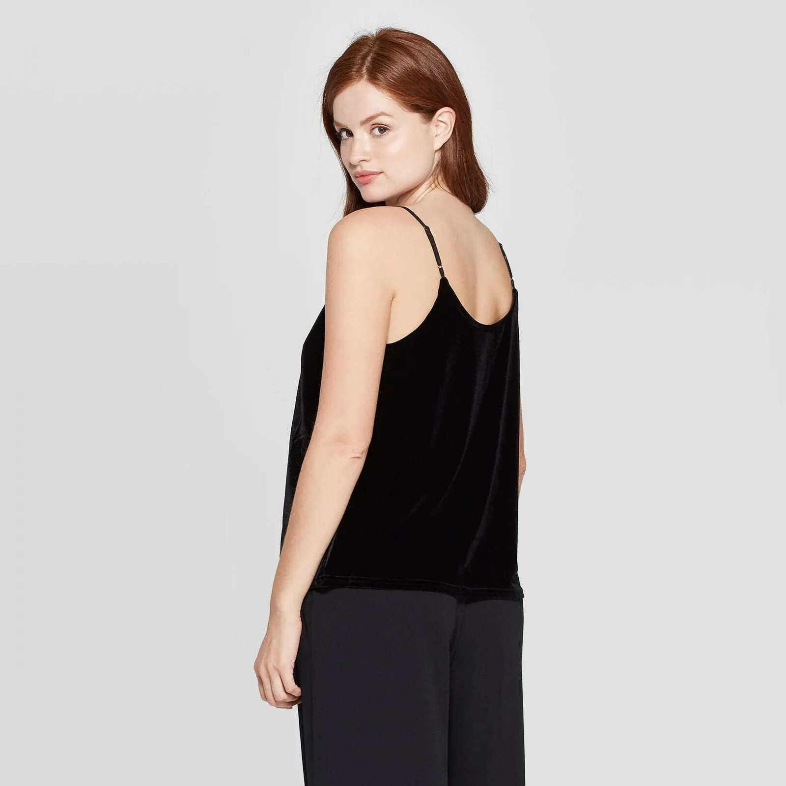 A New Day Women's Velvet Spaghetti Strap Tank Top
