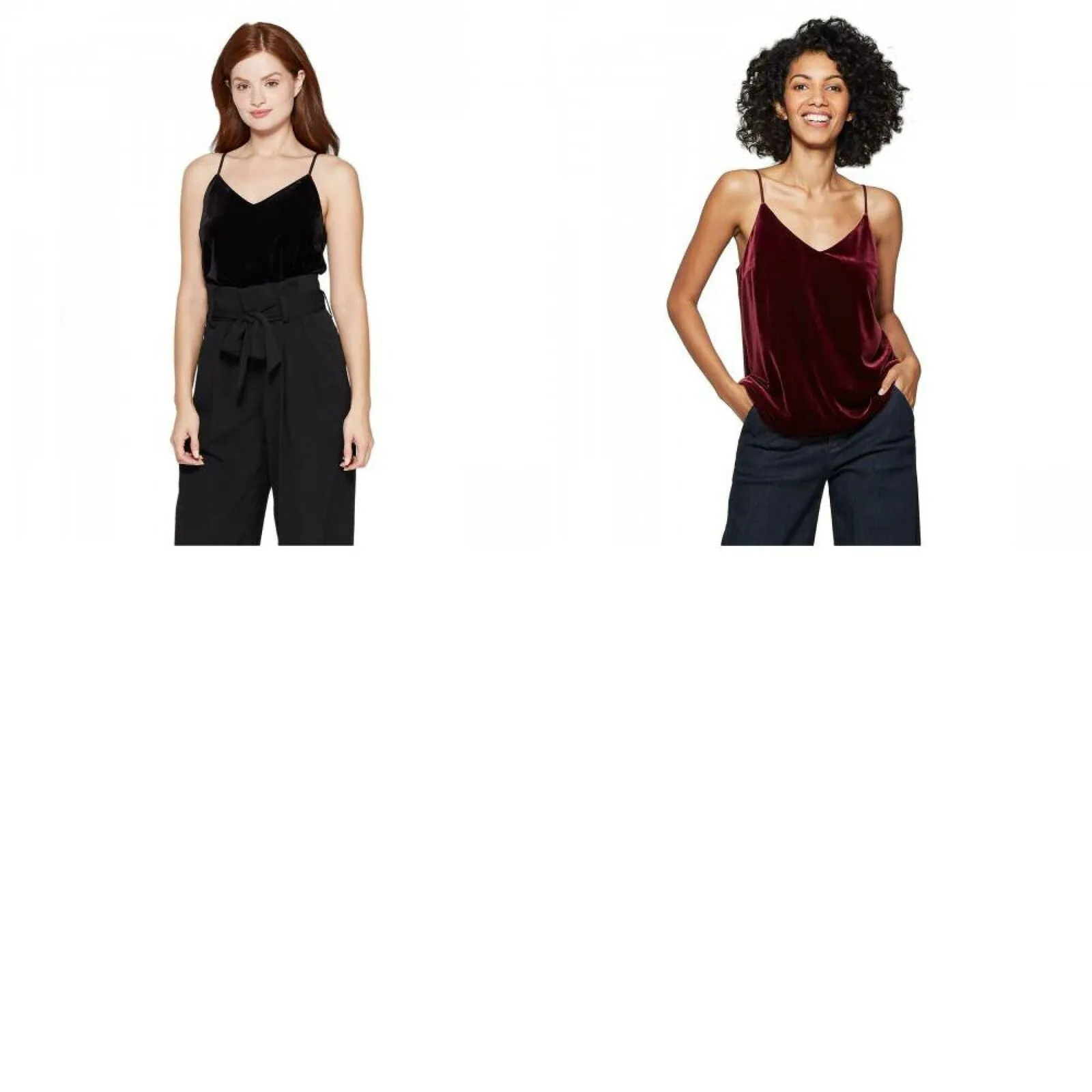 A New Day Women's Velvet Spaghetti Strap Tank Top