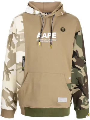 AAPE BY *A BATHING APE® camouflage-print logo hoodie