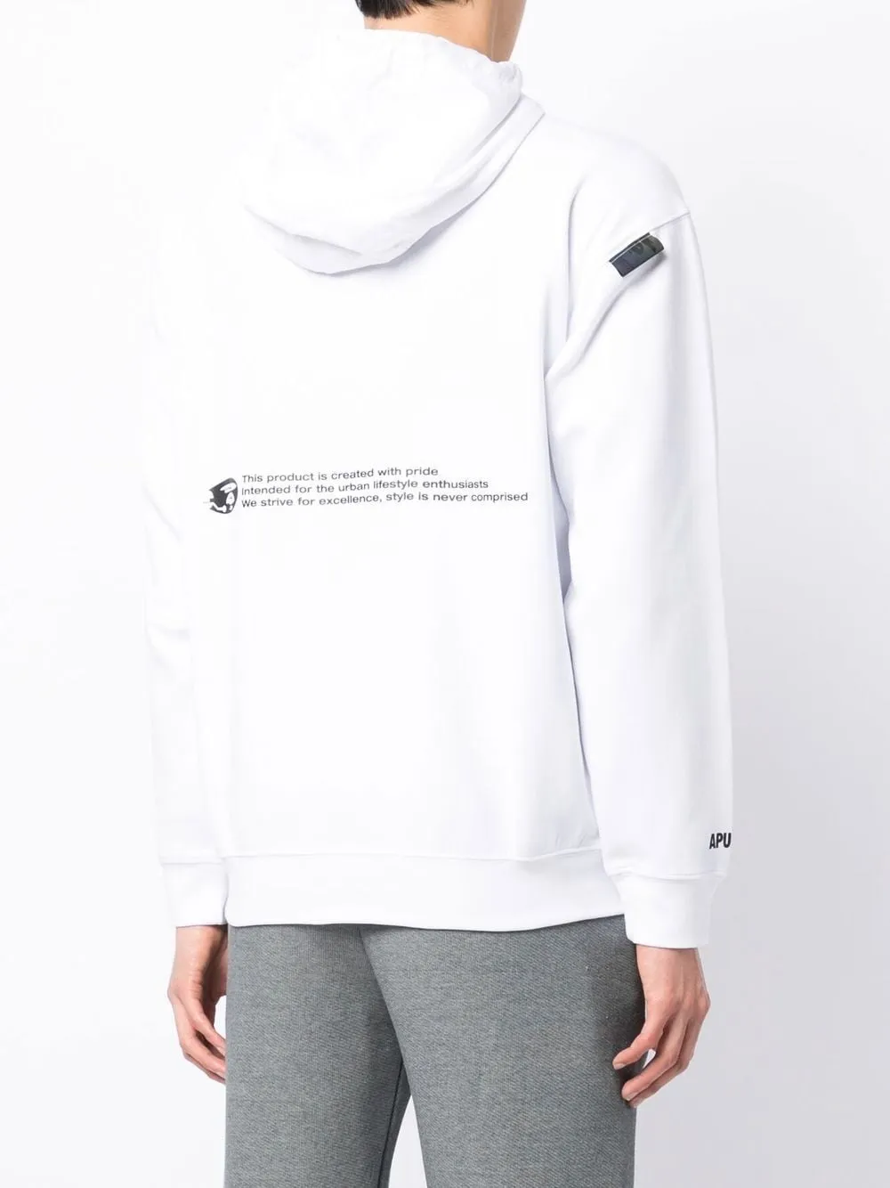 AAPE BY *A BATHING APE® graphic text-print hoodie