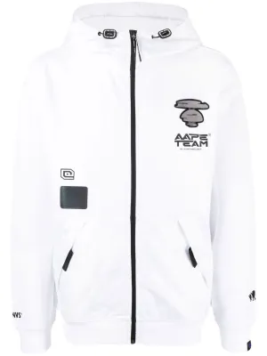 AAPE BY *A BATHING APE® graphic text-print hoodie