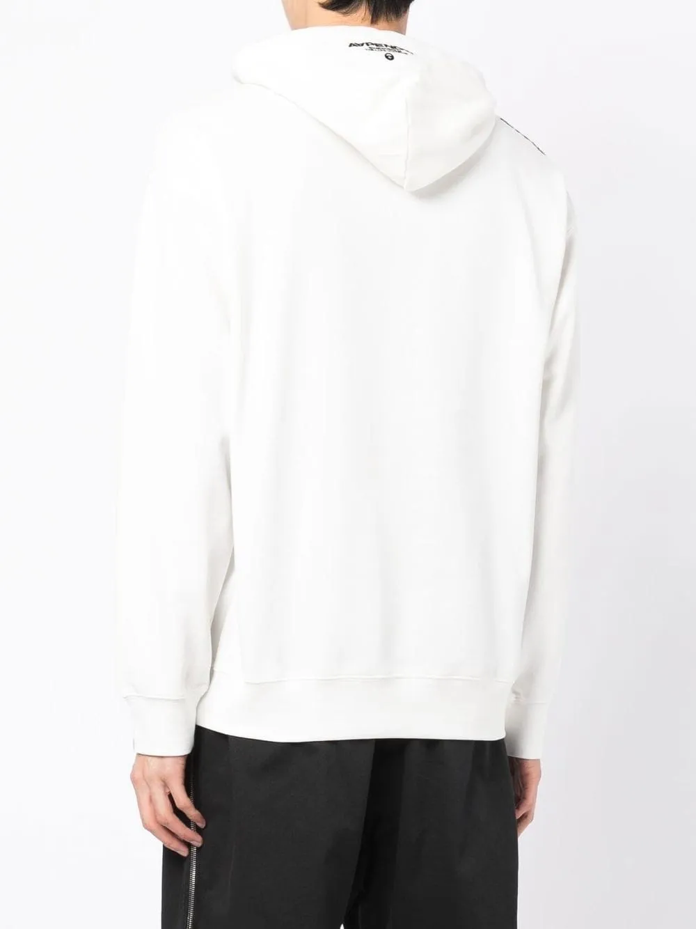 AAPE BY *A BATHING APE® logo-patch rib-rimmed hoodie