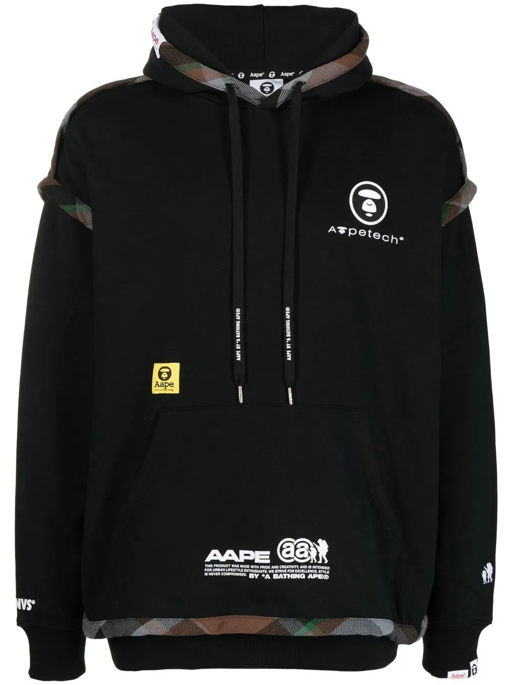 AAPE BY *A BATHING APE® logo-print pullover hoodie