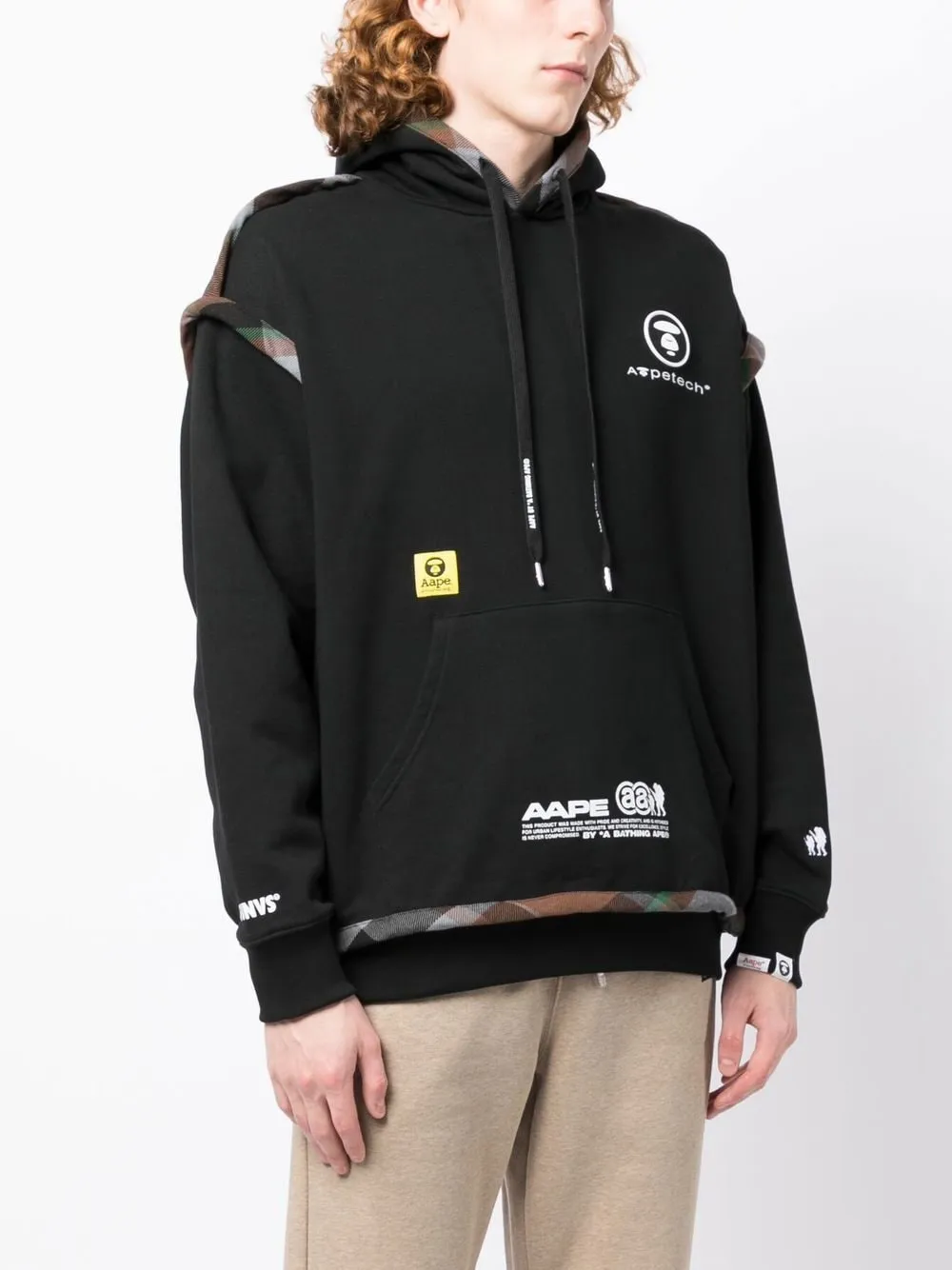 AAPE BY *A BATHING APE® logo-print pullover hoodie