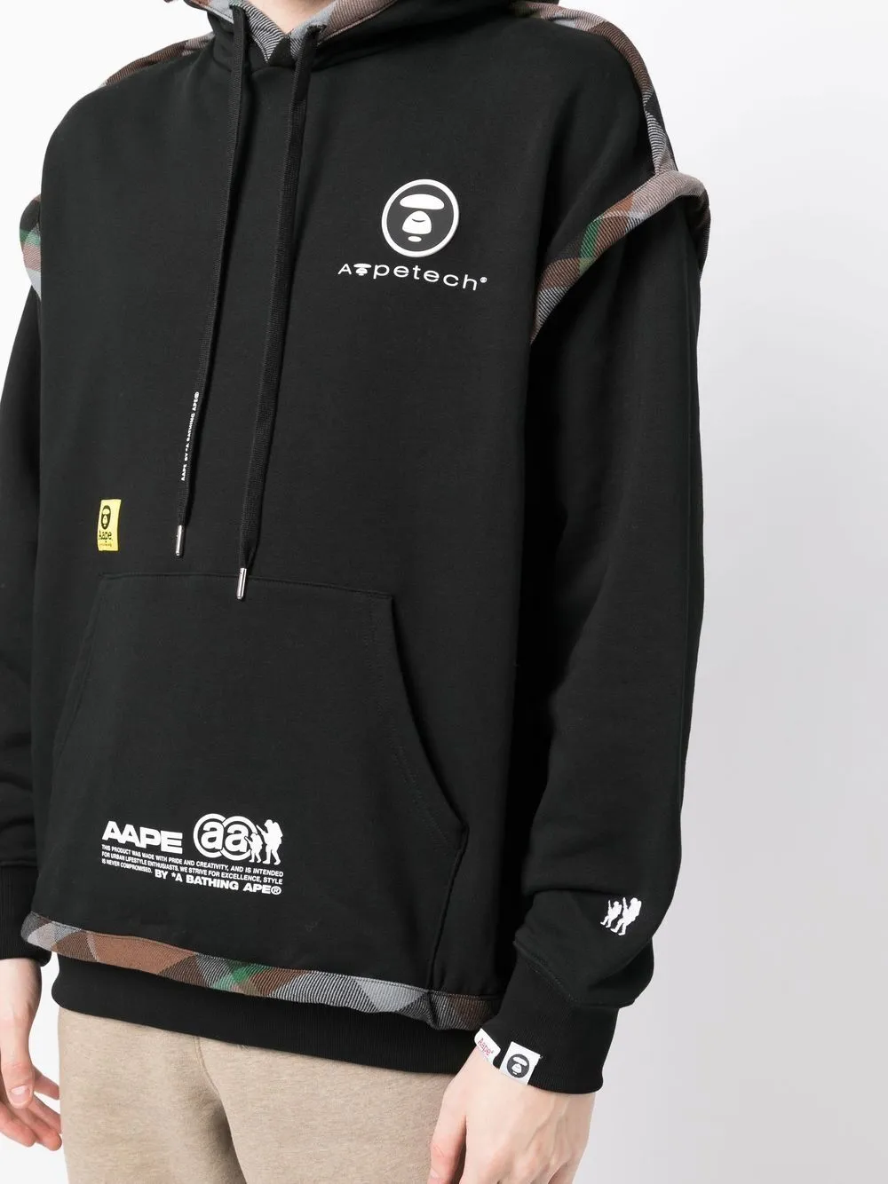 AAPE BY *A BATHING APE® logo-print pullover hoodie