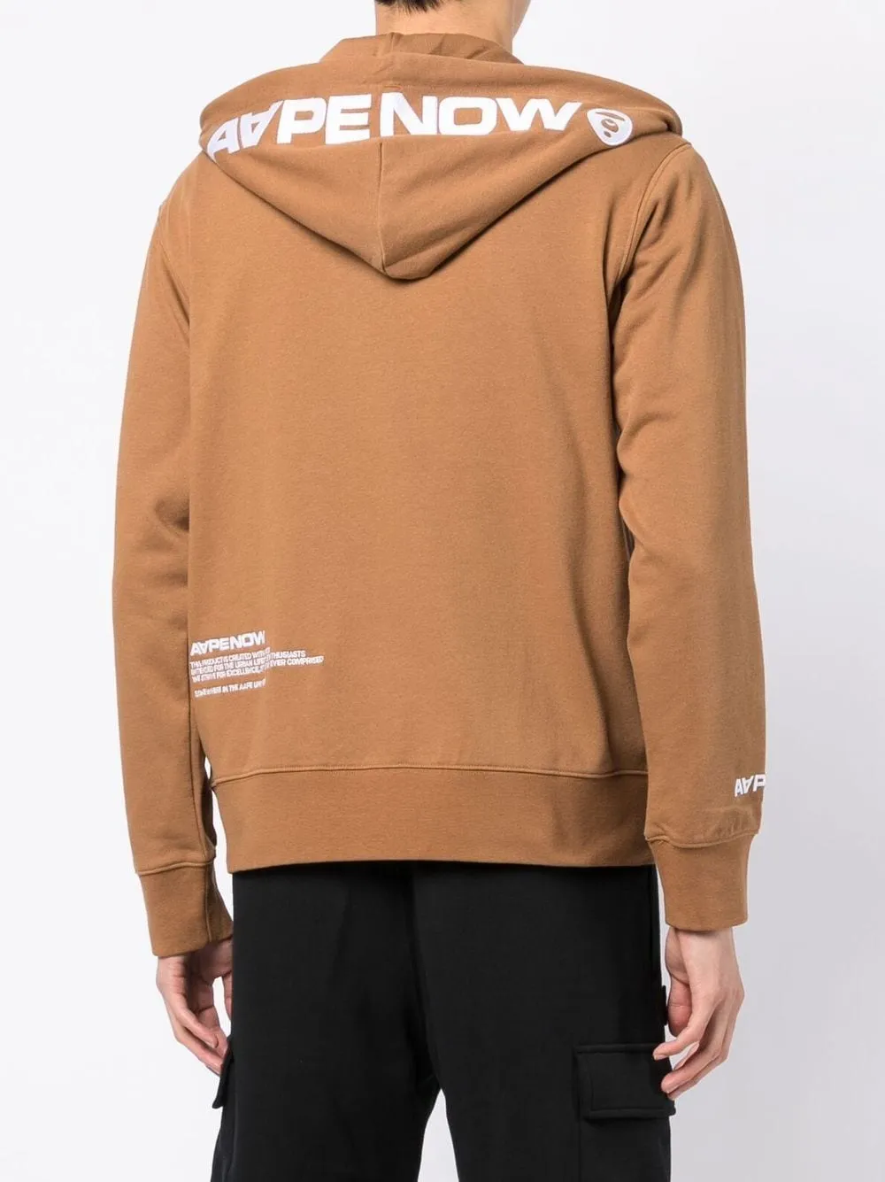 AAPE BY *A BATHING APE® zip drawstring hoodie
