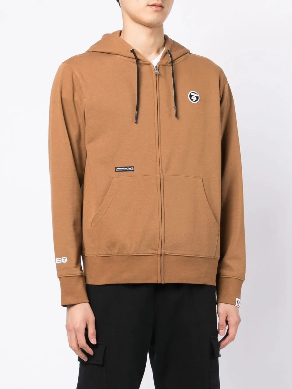 AAPE BY *A BATHING APE® zip drawstring hoodie