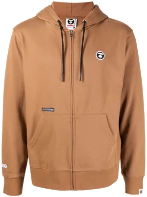 AAPE BY *A BATHING APE® zip drawstring hoodie