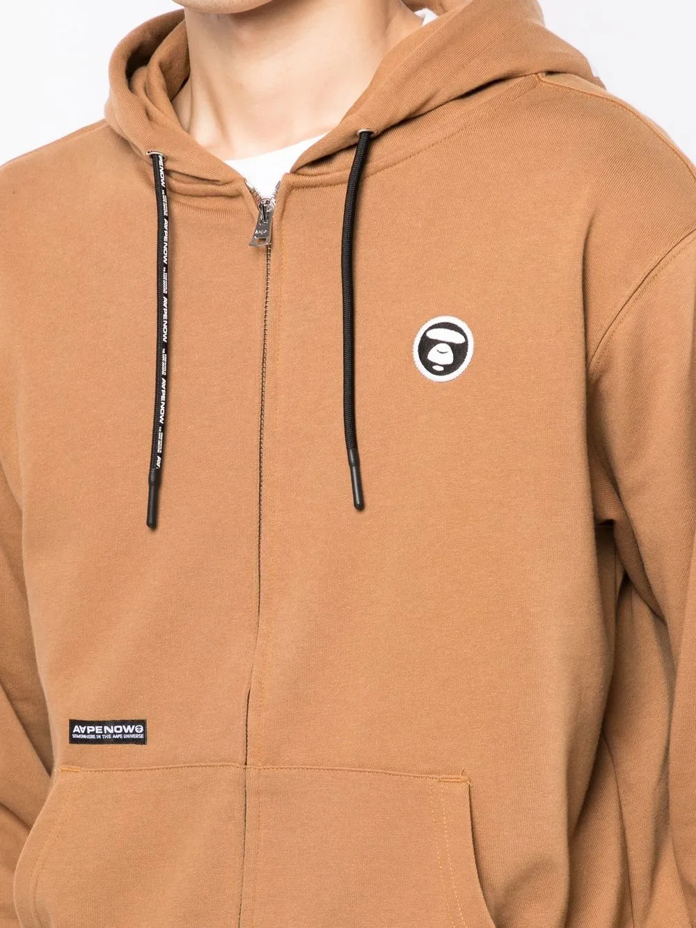 AAPE BY *A BATHING APE® zip drawstring hoodie