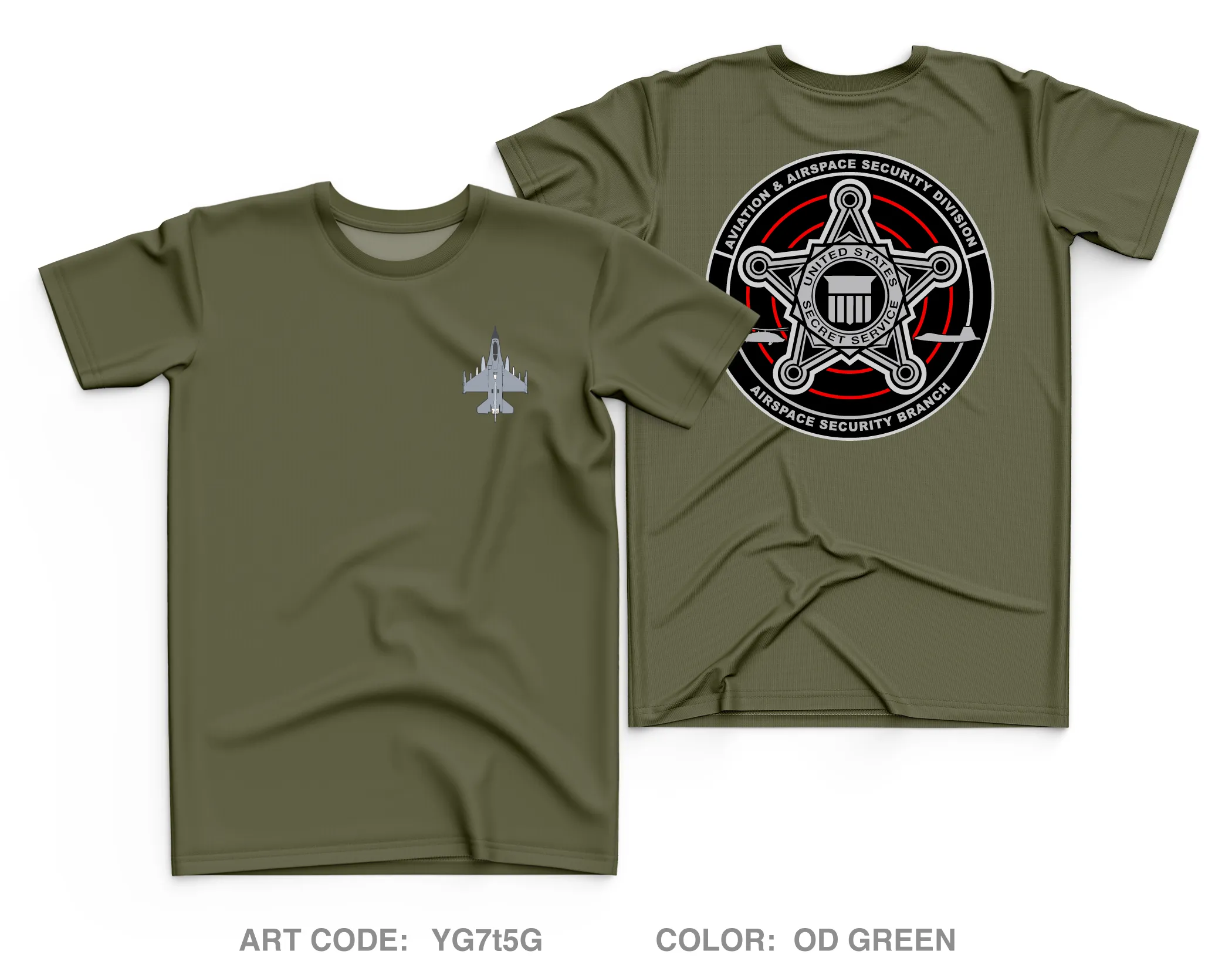 Airspace Security Branch Core Men's SS Performance Tee - YG7t5G