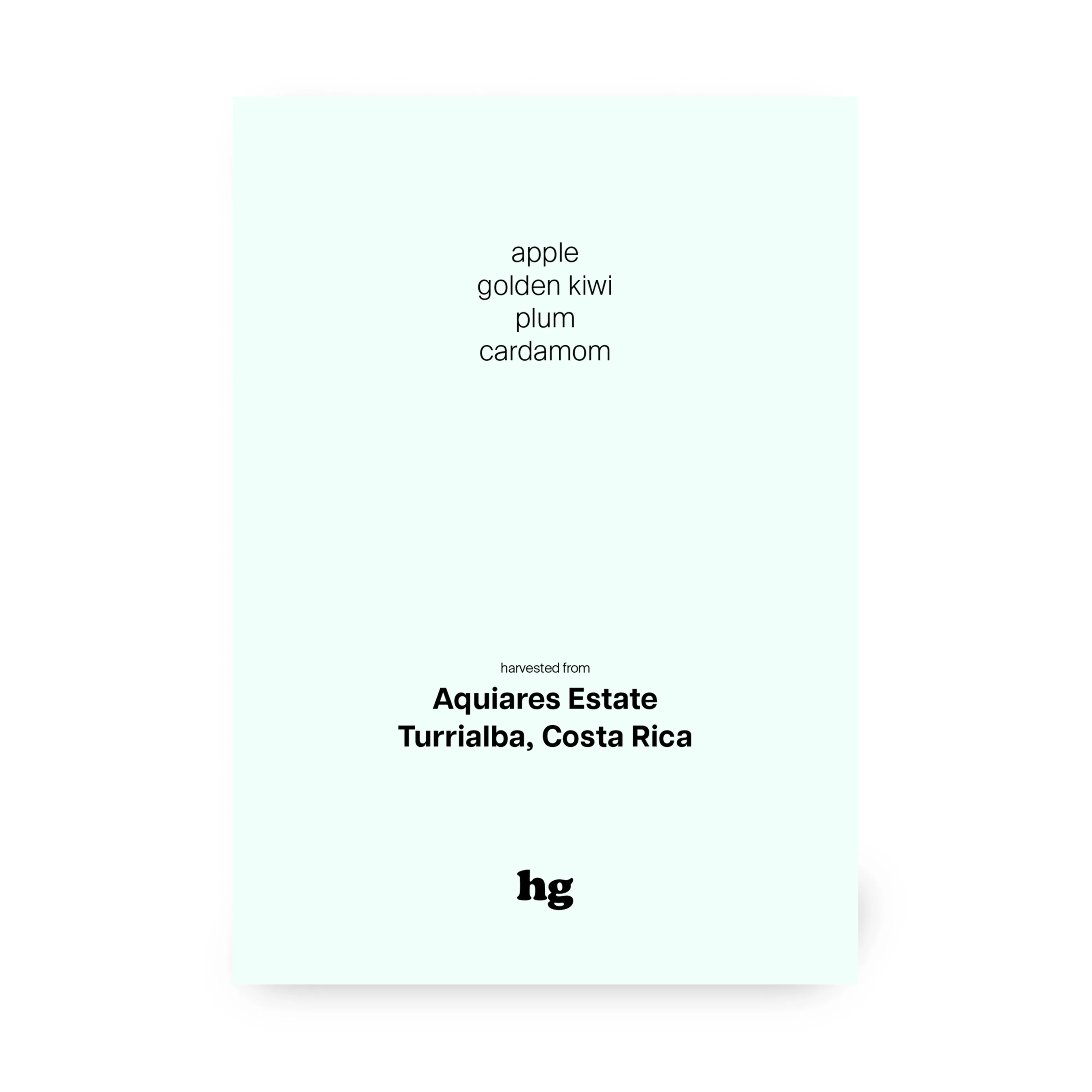 Aquiares Estate, Esperanza, Anaerobic Washed, Costa Rica