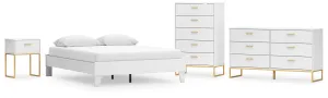 Ashley Express - Socalle Queen Platform Bed with Dresser, Chest and Nightstand