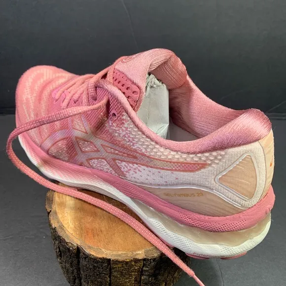 ASICS Gel Nimbus 23 Women’s Pink Running Walking Sneakers Shoe Size- 9