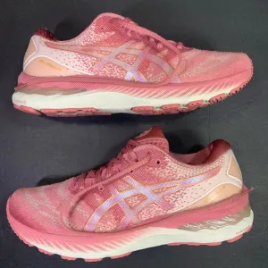 ASICS Gel Nimbus 23 Women’s Pink Running Walking Sneakers Shoe Size- 9