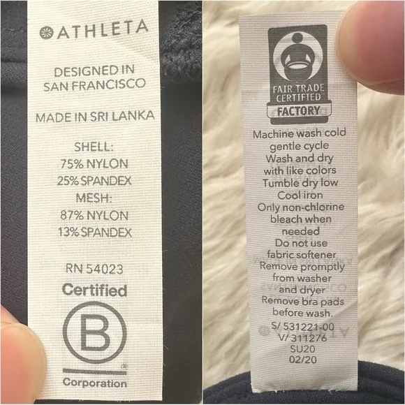 Athleta Sports Bra Conscious Crop Bra In Powervita D-DD Navy XS NWT New