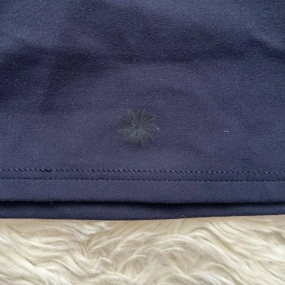 Athleta Sports Bra Conscious Crop Bra In Powervita D-DD Navy XS NWT New