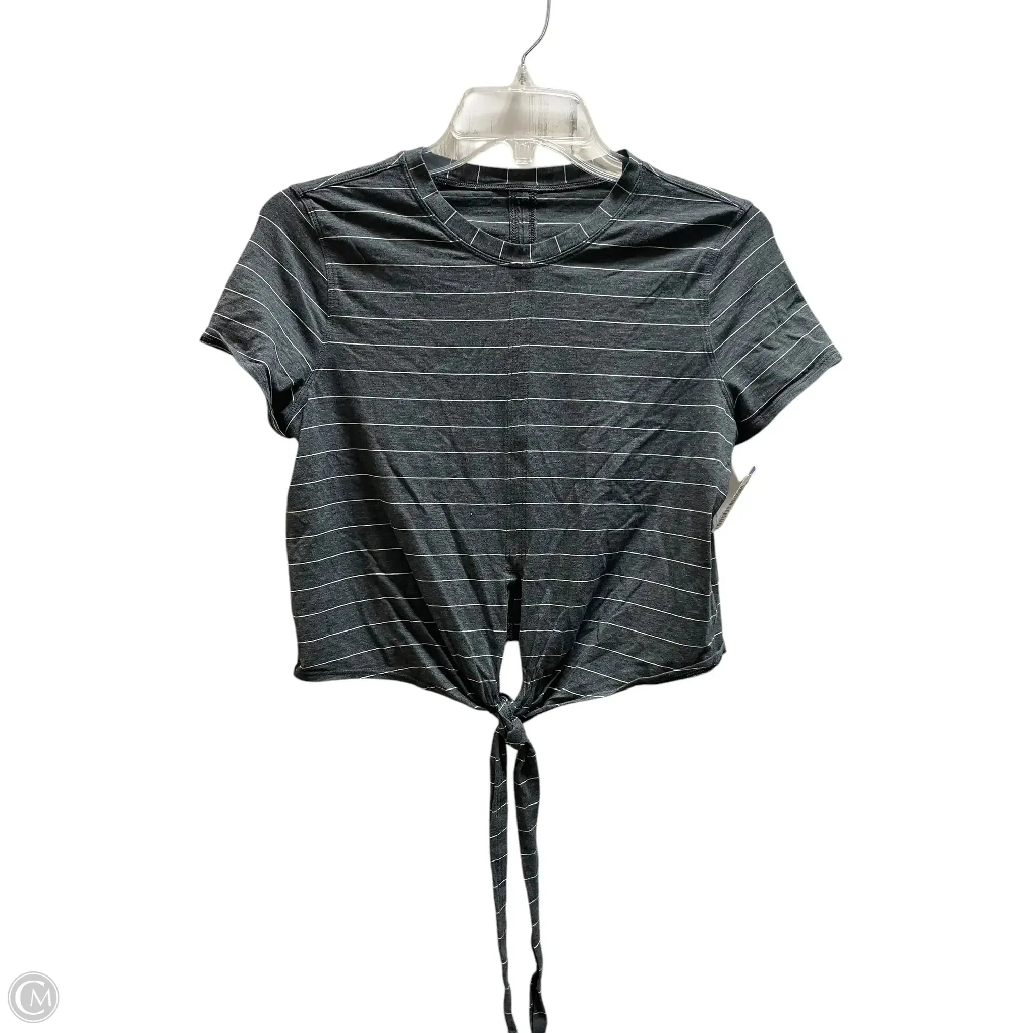 Athletic Top Short Sleeve By Clothes Mentor In Grey, Size: S