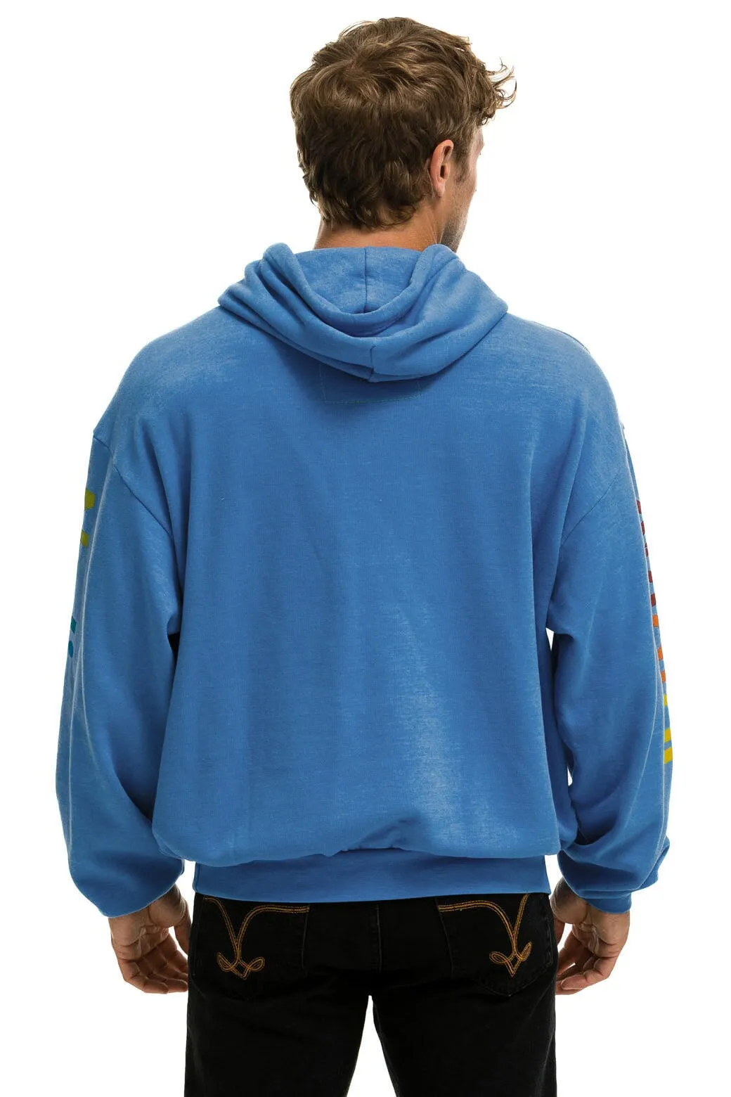 AVIATOR NATION HAMPTONS RELAXED PULLOVER HOODIE - COBALT