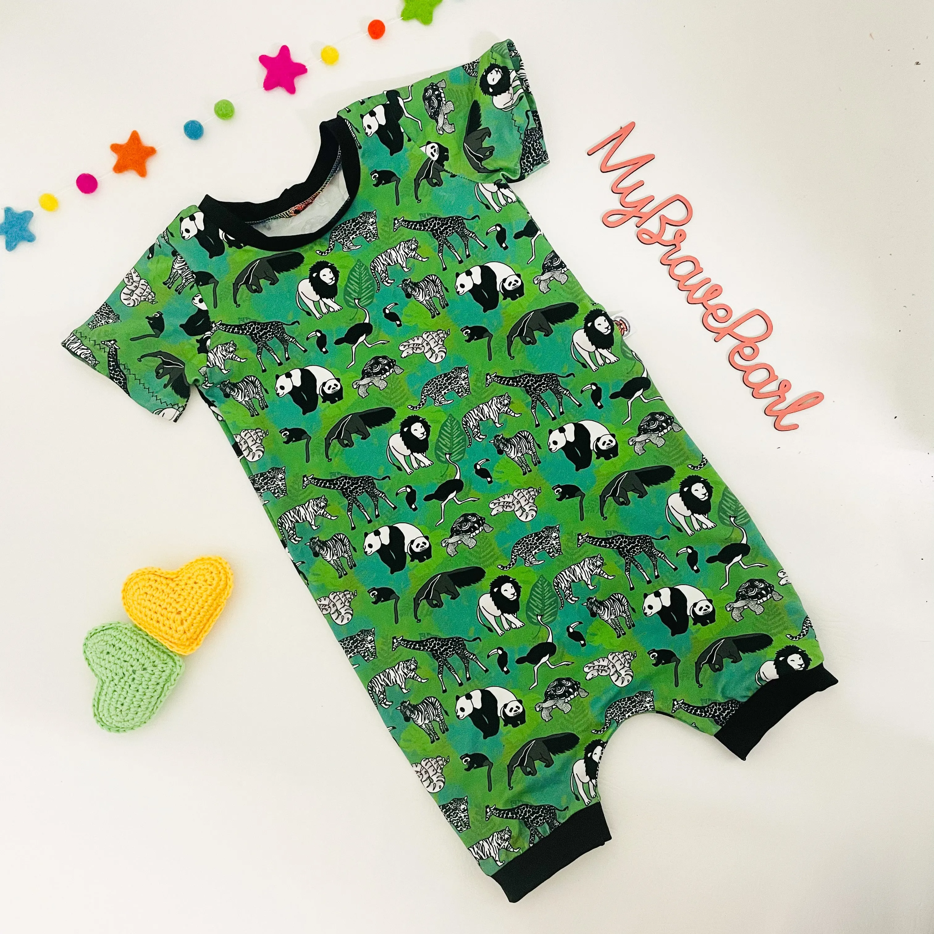 Baby Short Sleeve Pull On Romper