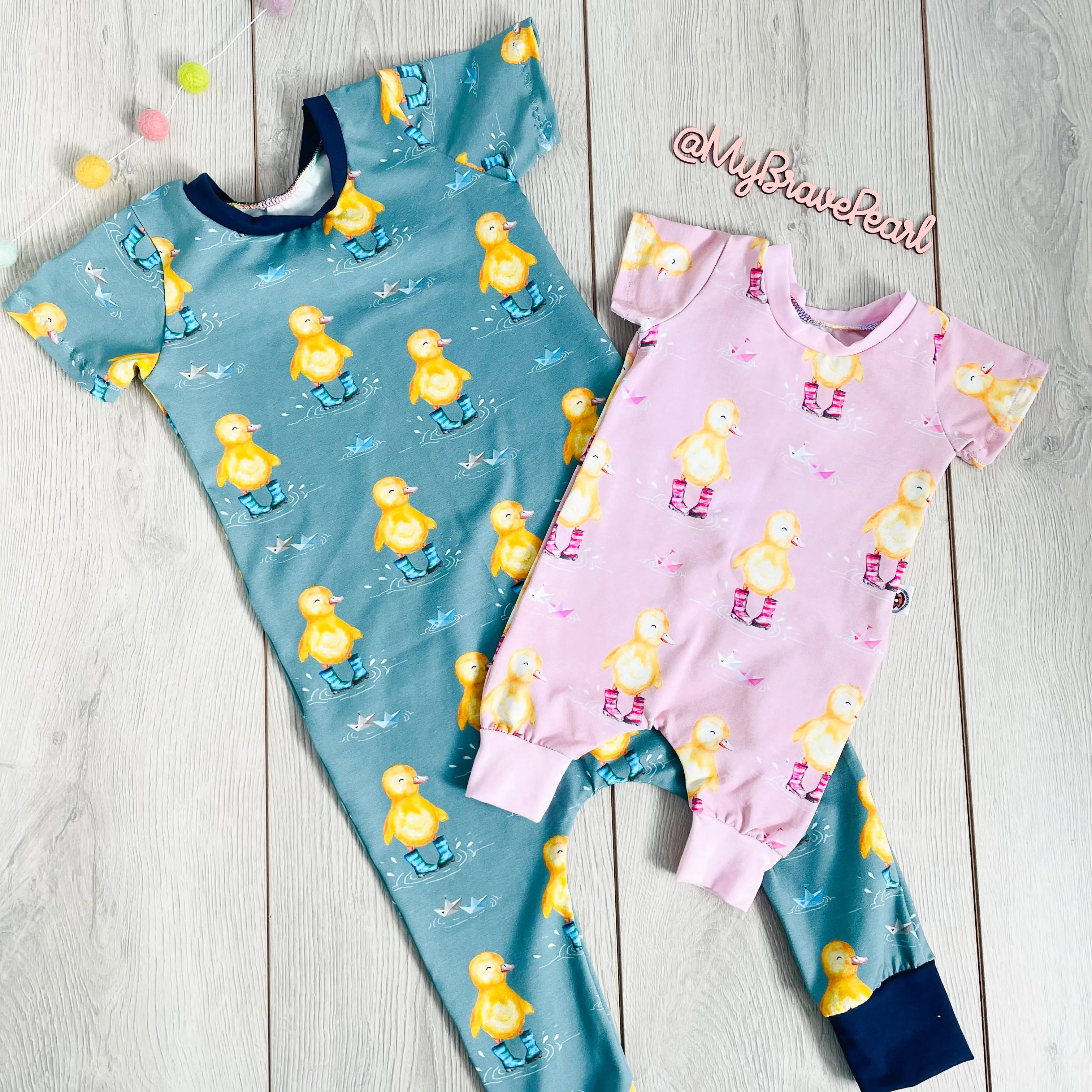 Baby Short Sleeve Pull On Romper