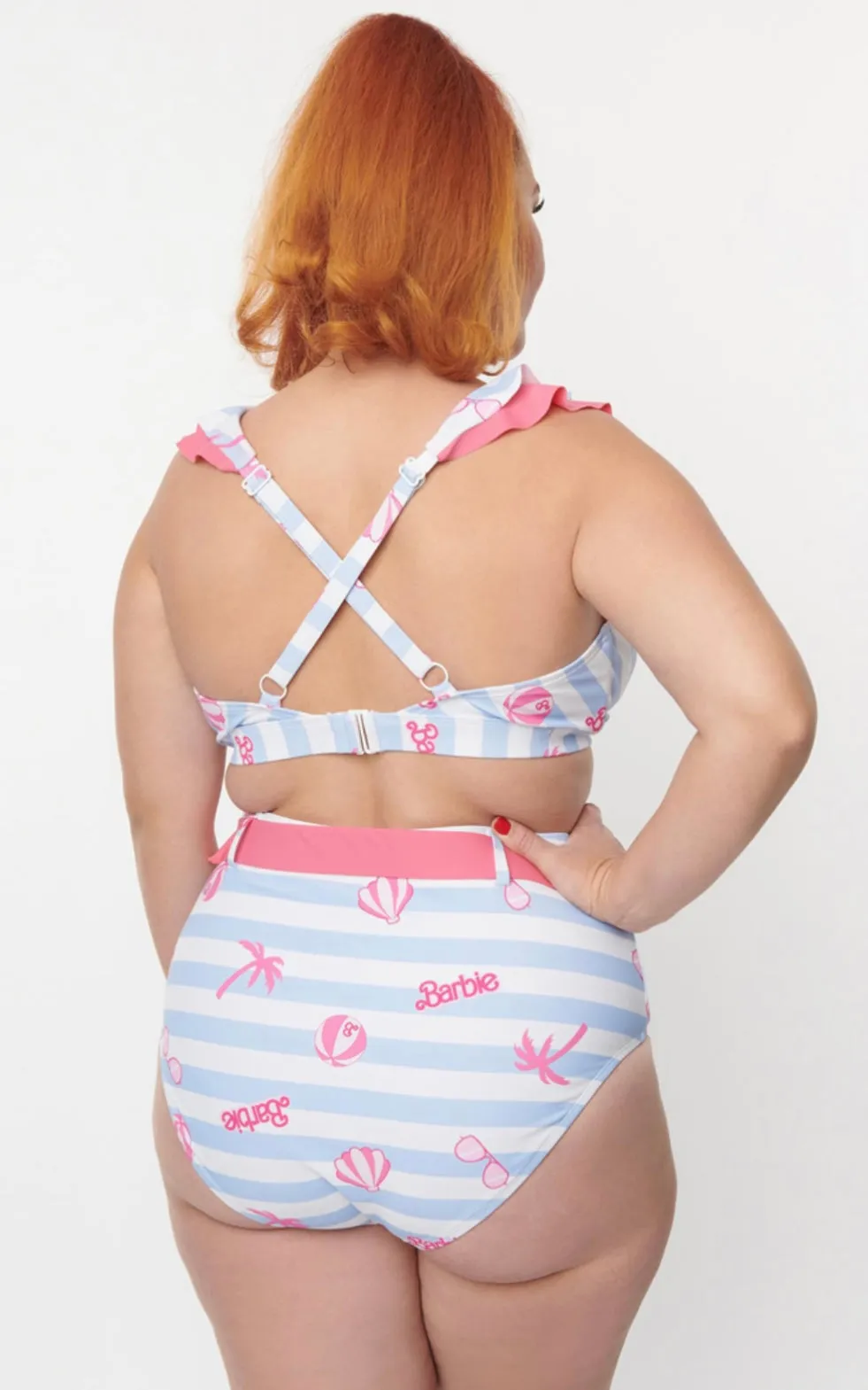 Barbie Ruffle Swim Top