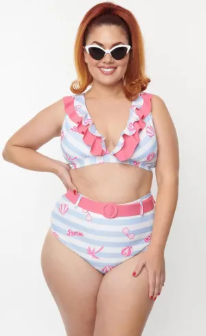 Barbie Ruffle Swim Top