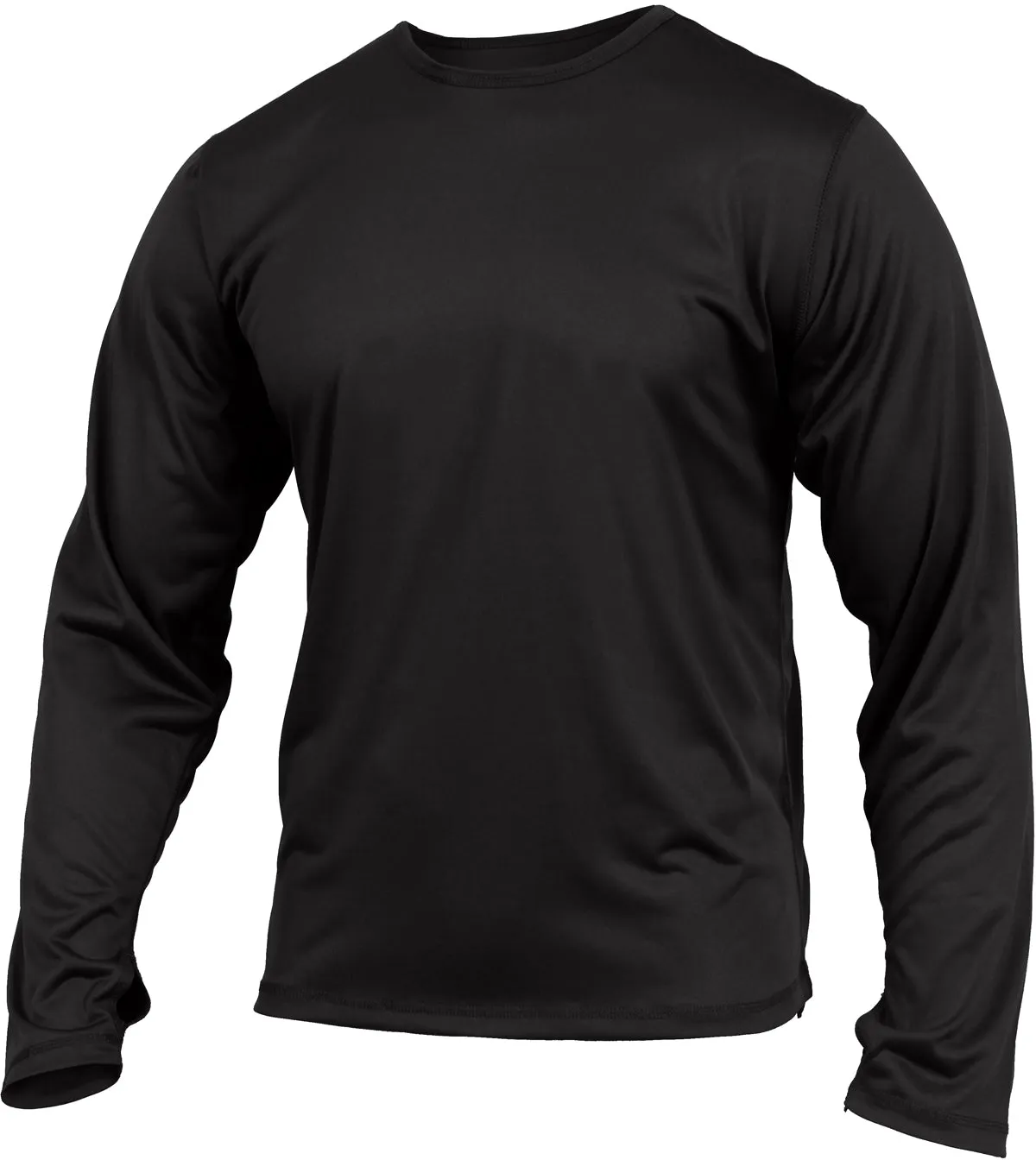 Black - ECWCS Generation III Level 1 Silk Weight Shirt – Moisture-Wicking Tactical Base Layer Top