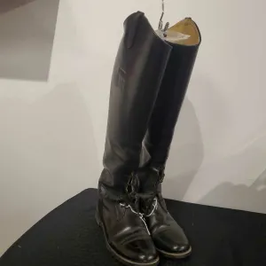 Black Tall Lace up Boots 7 1/2