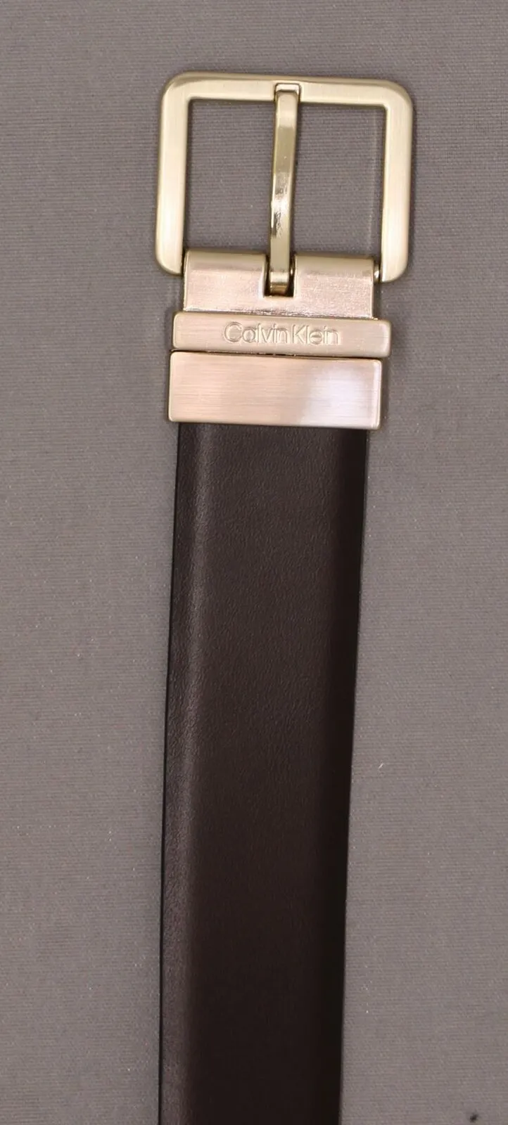 Calvin Klein Women's Reversible Signature Leather Belt