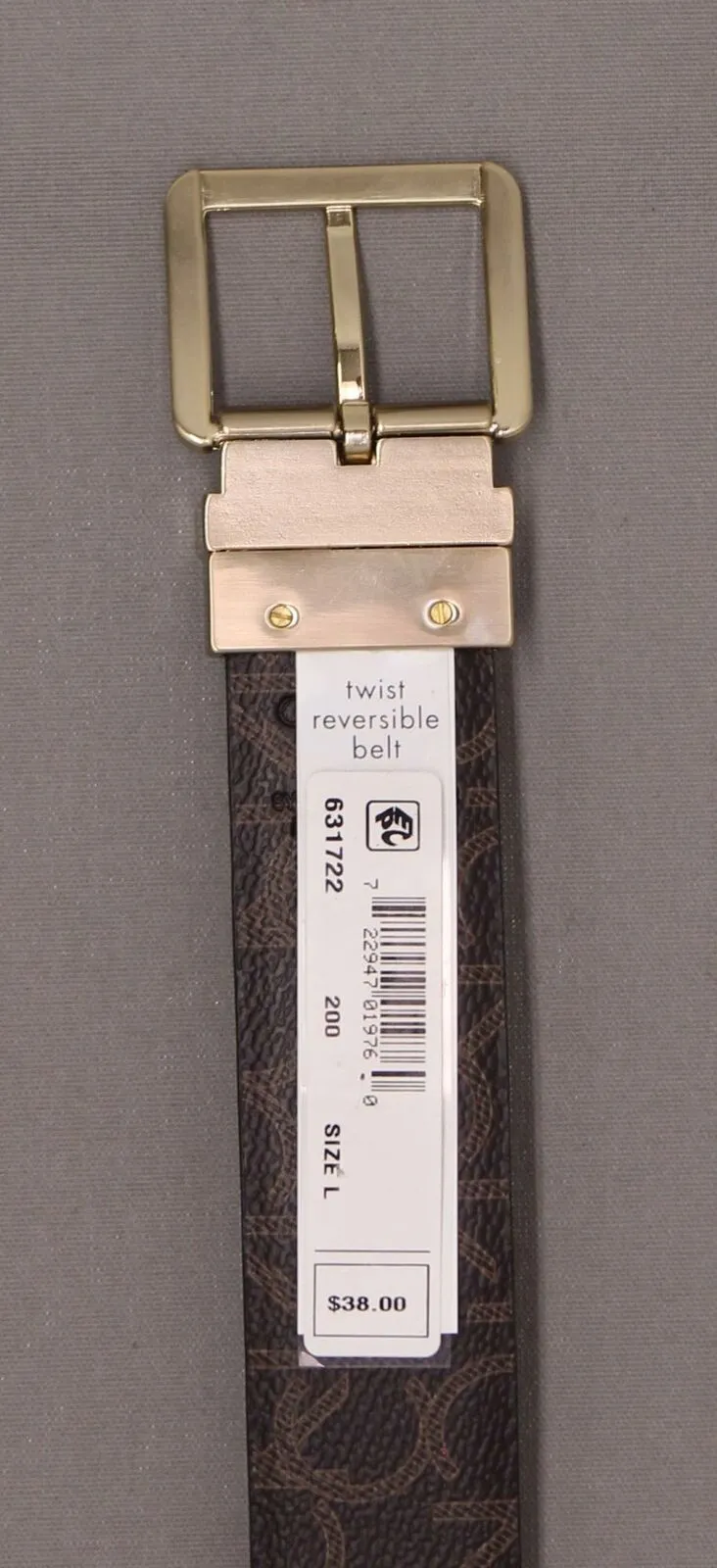 Calvin Klein Women's Reversible Signature Leather Belt