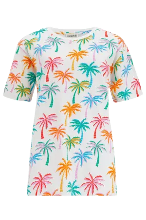 Camiseta Sugarhill Kinsley Relaxed Multi Rainbow Palms