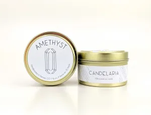 Candelaria Gold Tin Candles