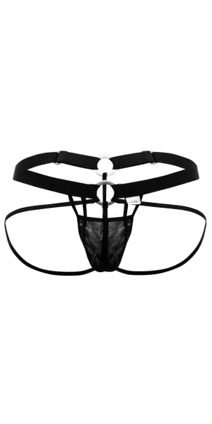 Candyman 99617 Mesh Cage Jockstrap Black